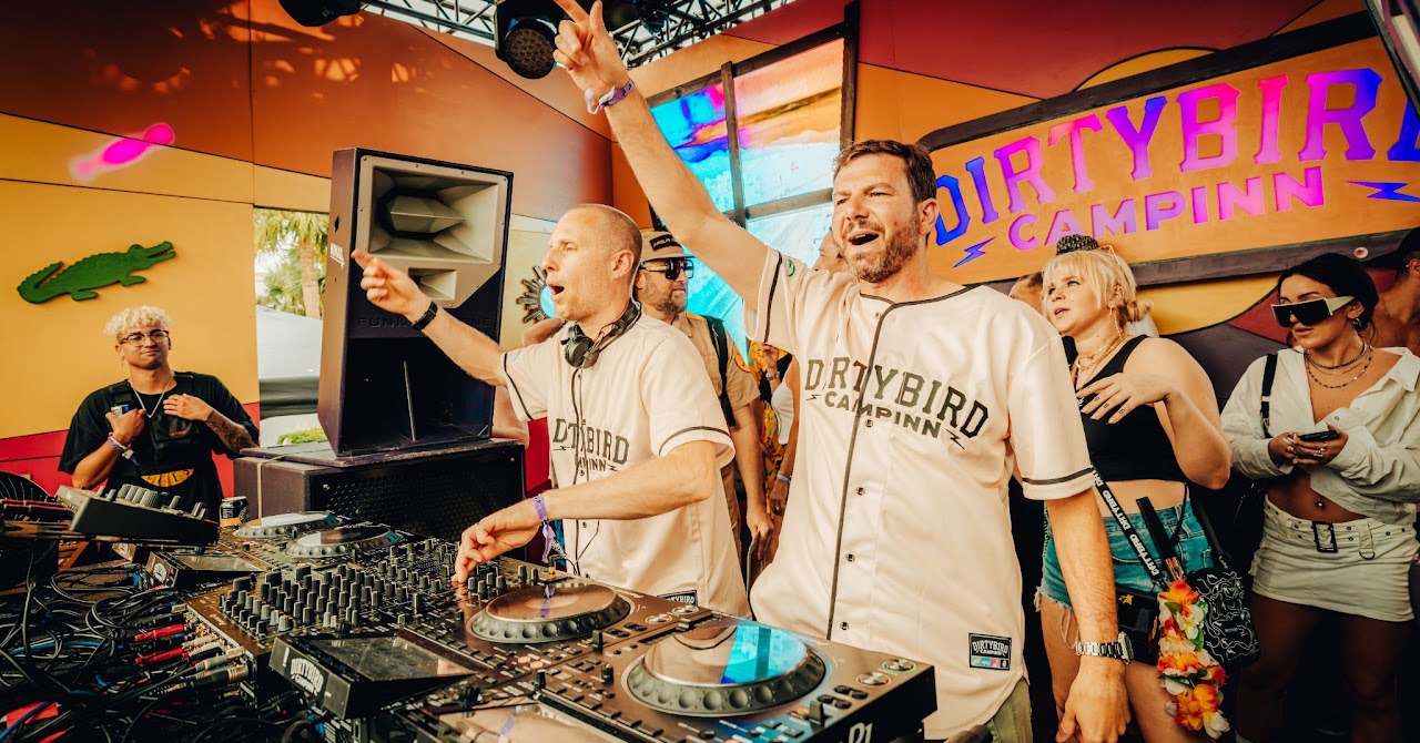 Audiojack playing a live DJ set to a packed crowd